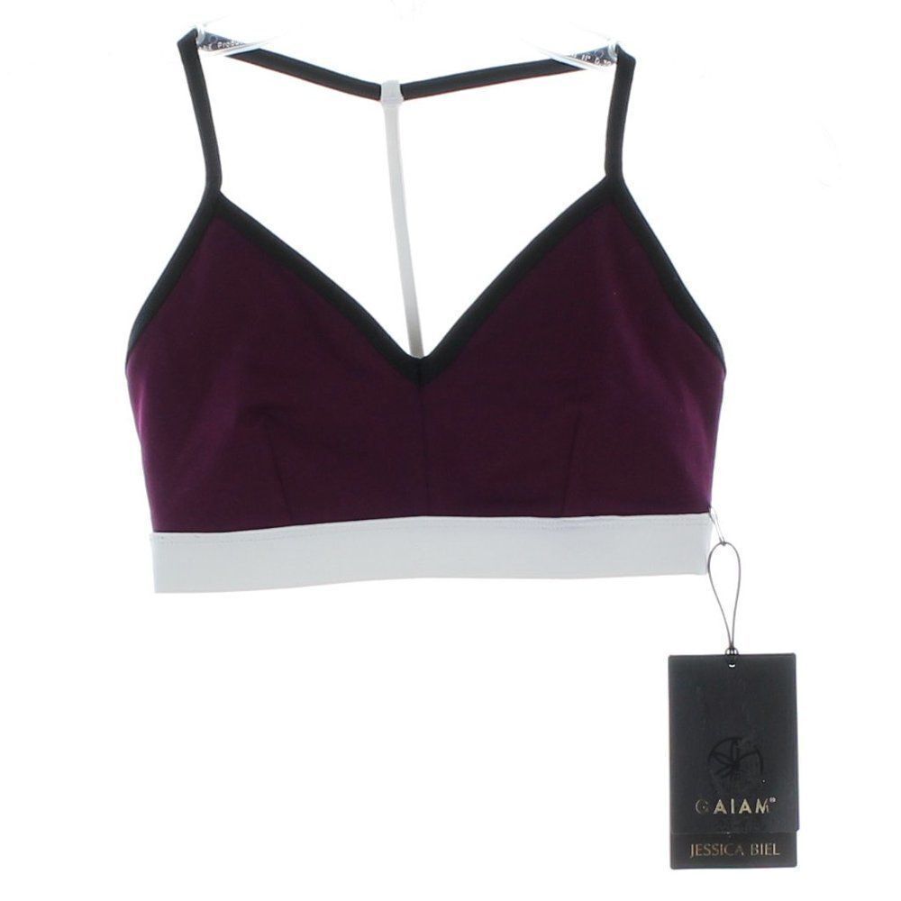 Gaiam Spring Colorblock Sports Bra XS NWT